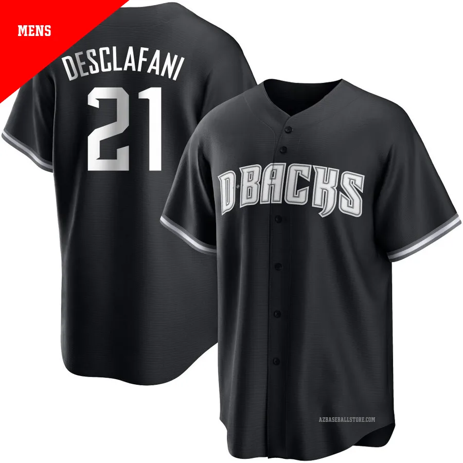 Men's Anthony DeSclafani Arizona Diamondbacks ＃21 Black/White Replica - Jersey