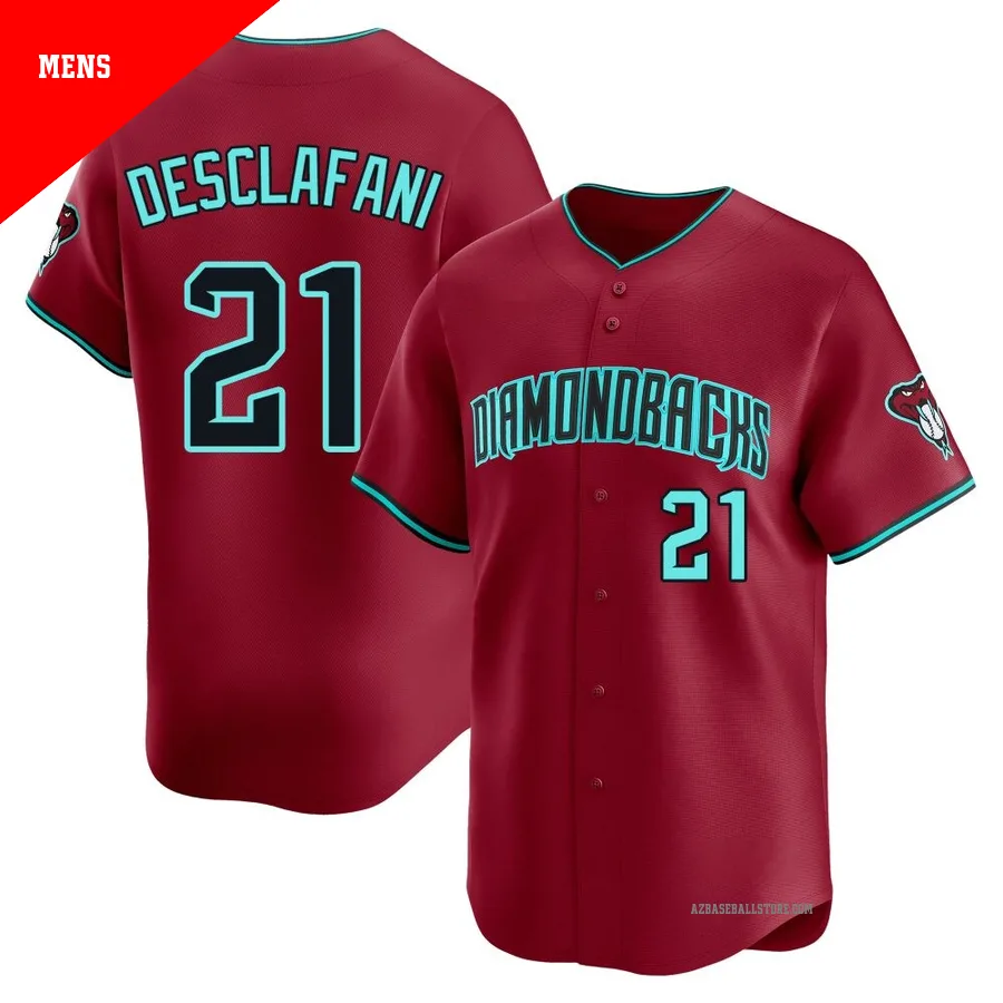 Men's Anthony DeSclafani Arizona Diamondbacks ＃21 Red Limited - Alternate Jersey