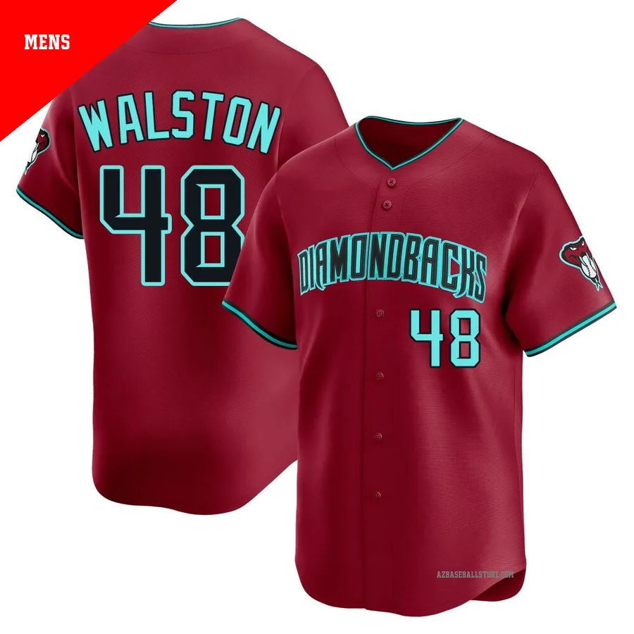 Men's Blake Walston Arizona Diamondbacks ＃48 Red Limited - Alternate Jersey