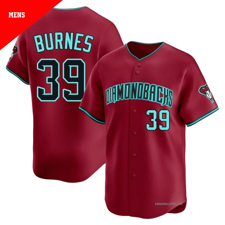 Men's Corbin Burnes Arizona Diamondbacks ＃39 Red Limited - Alternate Jersey