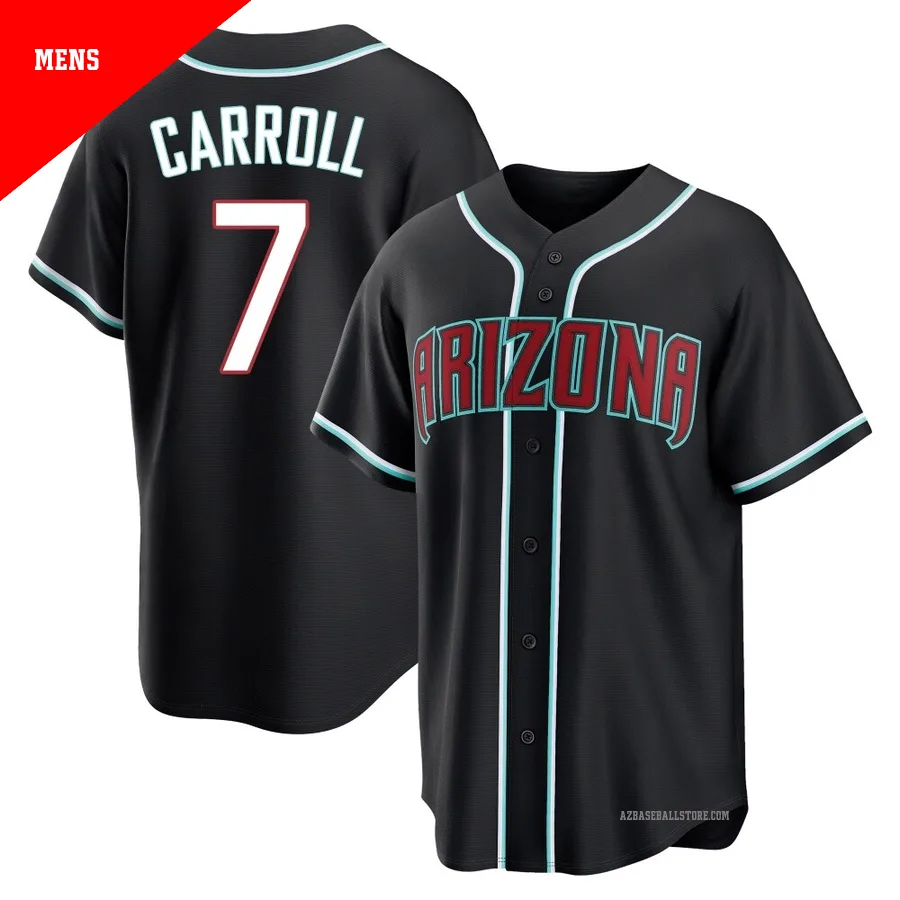 Men's Corbin Carroll Arizona Diamondbacks ＃7 Black Replica - Fashion Out Jersey