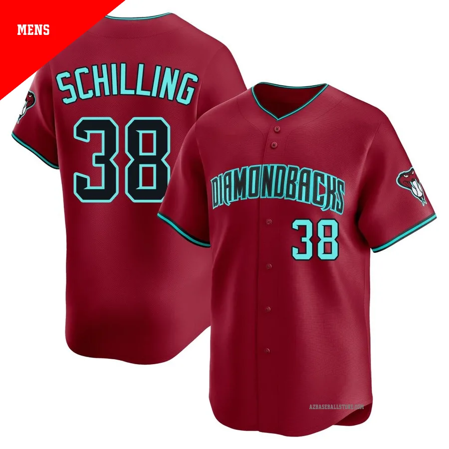 Men's Curt Schilling Arizona Diamondbacks ＃38 Red Limited - Alternate Jersey