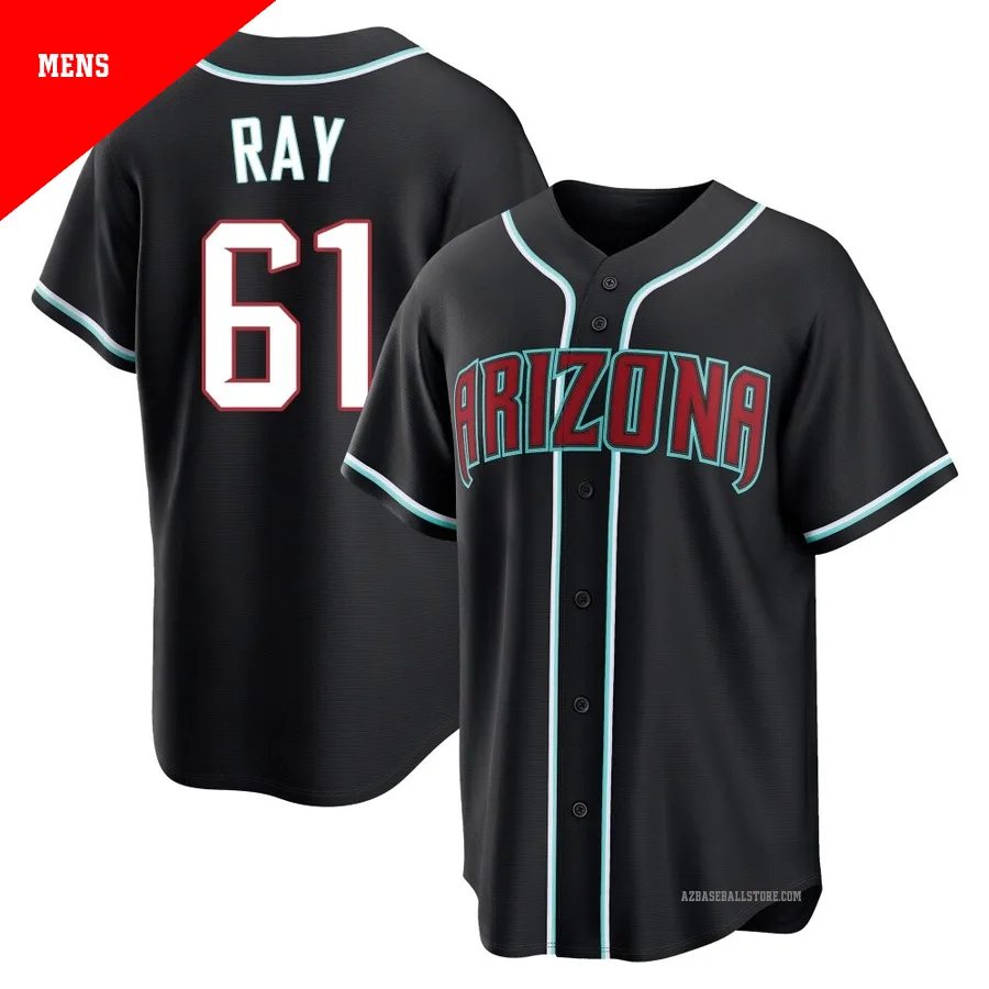 Men's Dylan Ray Arizona Diamondbacks ＃61 Black Replica - Fashion Out Jersey