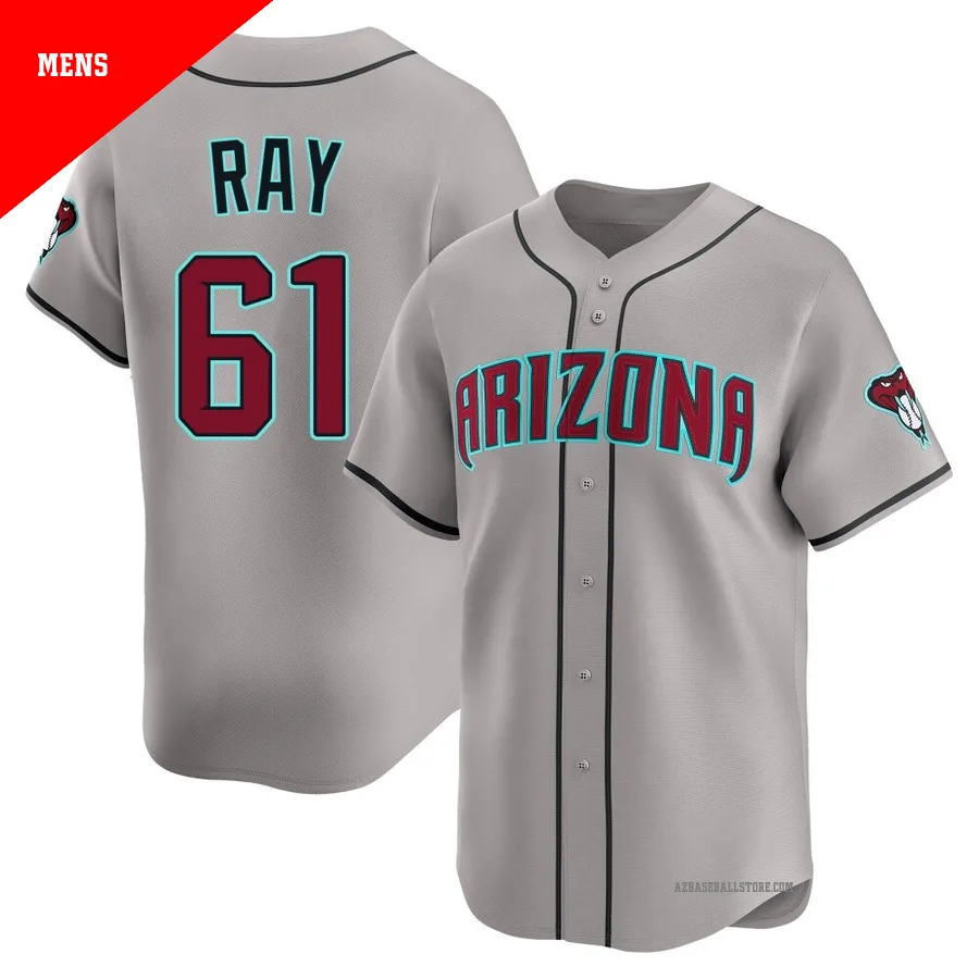 Men's Dylan Ray Arizona Diamondbacks ＃61 Gray Limited - Alternate Jersey