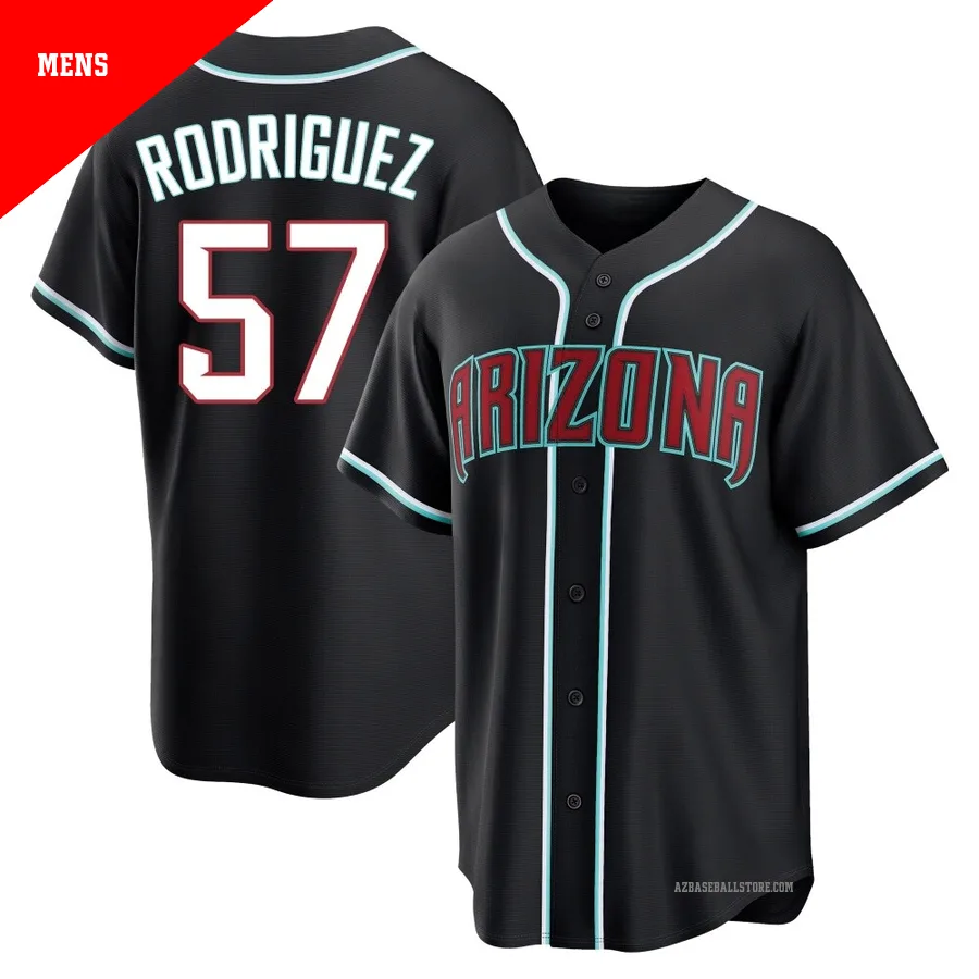 Men's Eduardo Rodriguez Arizona Diamondbacks ＃57 Black Replica - Fashion Out Jersey