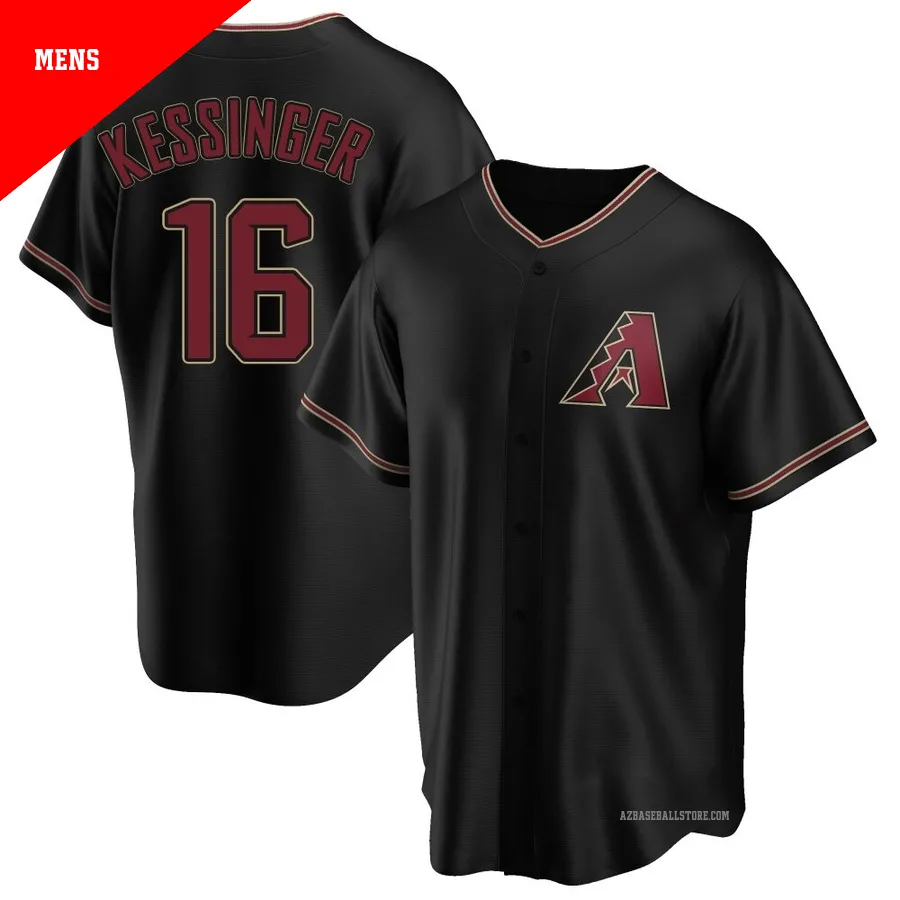 Men's Grae Kessinger Arizona Diamondbacks ＃16 Black Replica - Alternate Jersey