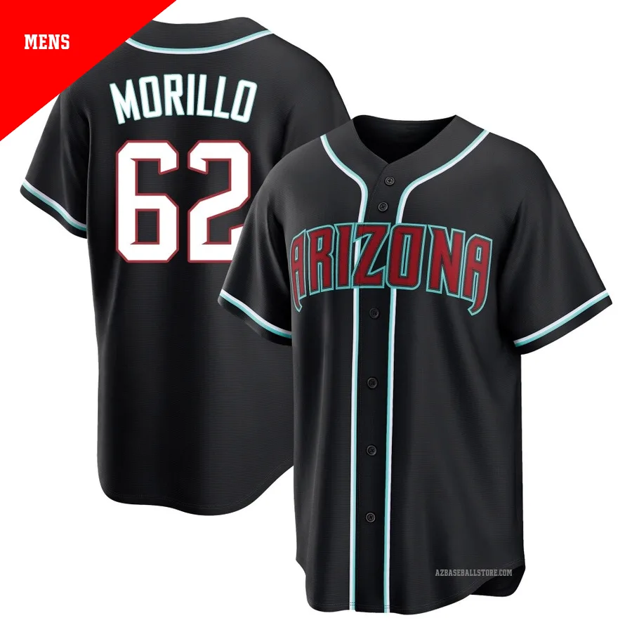 Men's Juan Morillo Arizona Diamondbacks ＃62 Black Replica - Fashion Out Jersey