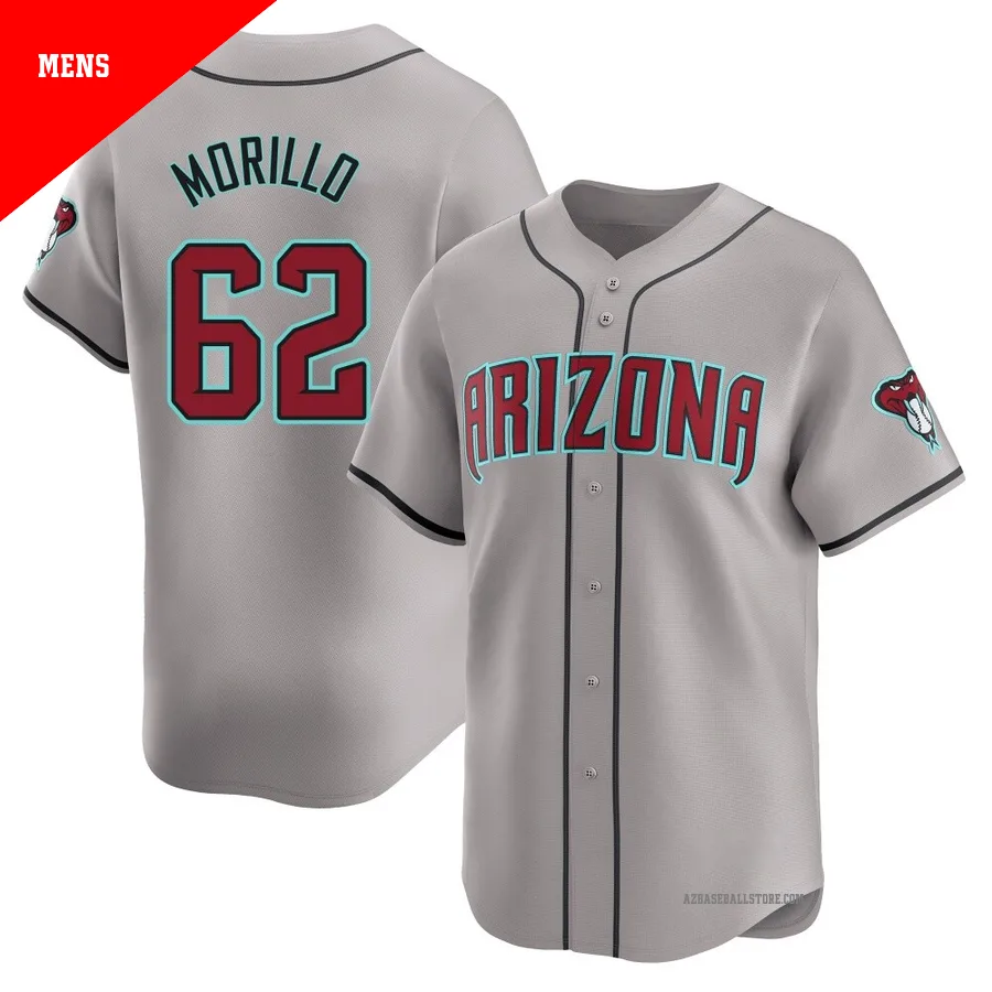 Men's Juan Morillo Arizona Diamondbacks ＃62 Gray Limited - Away Jersey