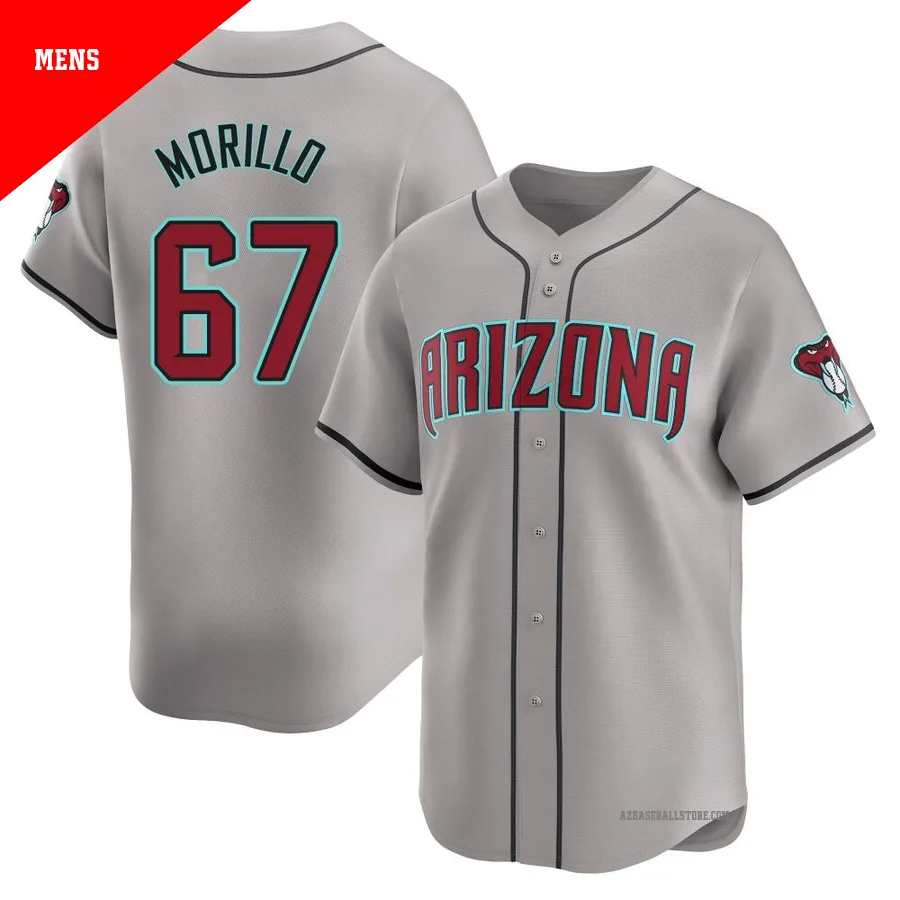 Men's Juan Morillo Arizona Diamondbacks ＃67 Gray Limited - Away Jersey