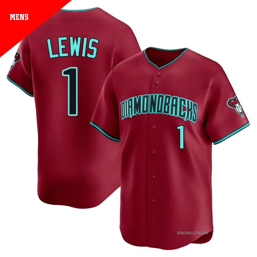 Men's Kyle Lewis Arizona Diamondbacks ＃1 Red Limited - Alternate Jersey
