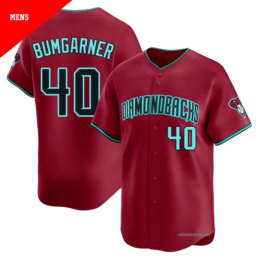 Men's Madison Bumgarner Arizona Diamondbacks ＃40 Red Limited - Alternate Jersey