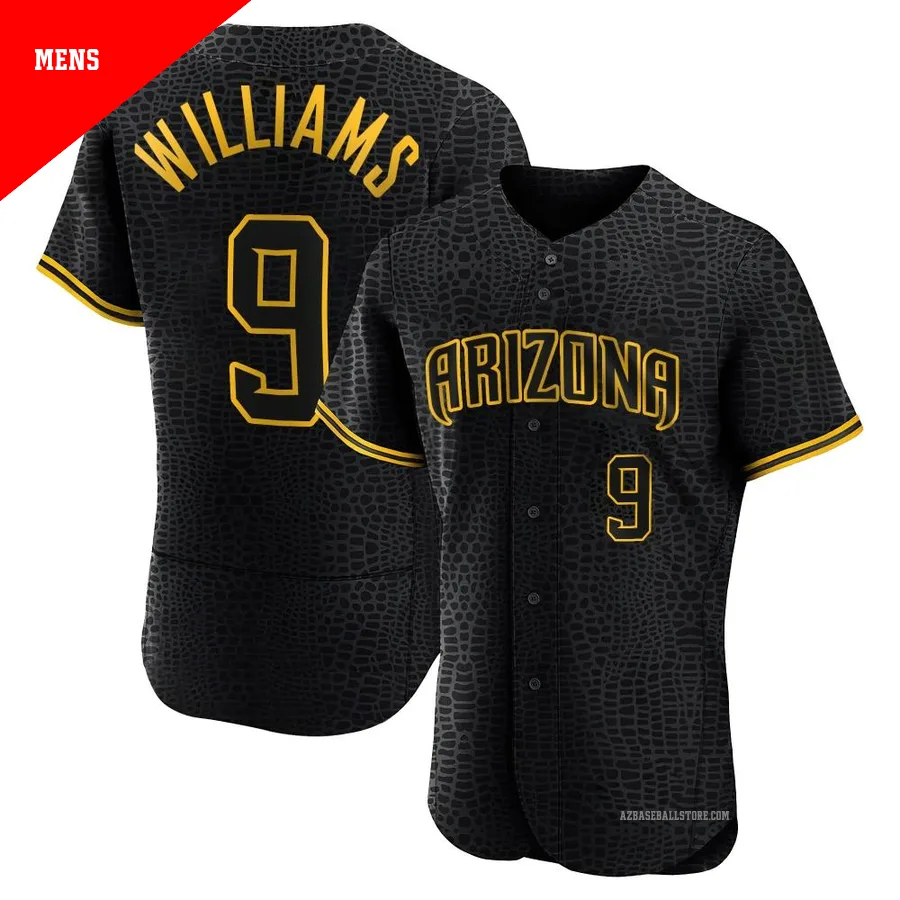 Men's Matt Williams Arizona Diamondbacks ＃9 Black Authentic - Snake Skin City Jersey