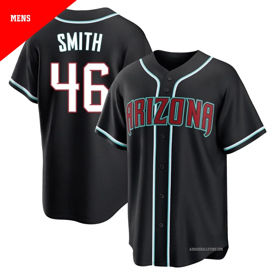 Men's Riley Smith Arizona Diamondbacks ＃46 Black Replica - Fashion Out Jersey