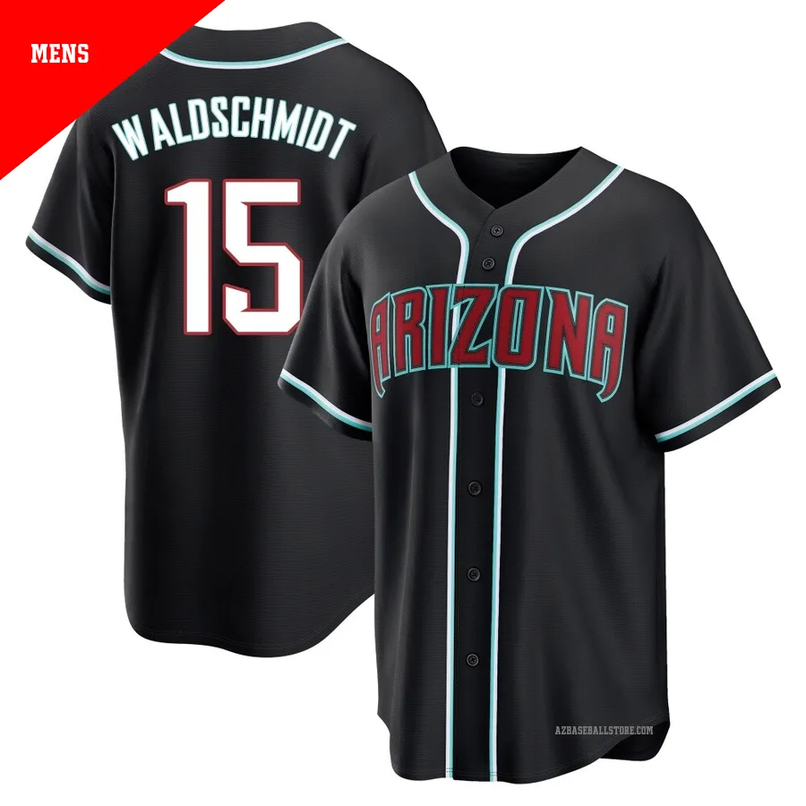 Men's Ryan Waldschmidt Arizona Diamondbacks ＃15 Black Replica - Fashion Out Jersey