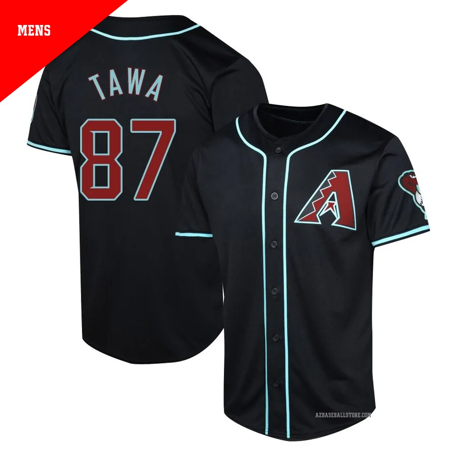 Men's Timothy Tawa Arizona Diamondbacks ＃87 Black Limited - Alternate Jersey