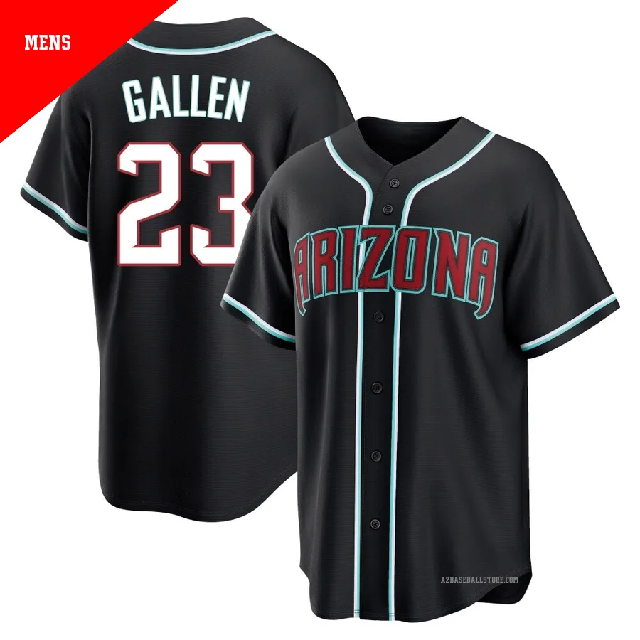 Men's Zac Gallen Arizona Diamondbacks ＃23 Black Replica - Fashion Out Jersey
