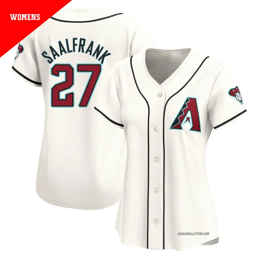 Women's Andrew Saalfrank Arizona Diamondbacks ＃27 White Limited - Home Jersey