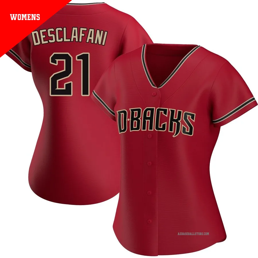 Women's Anthony DeSclafani Arizona Diamondbacks ＃21 Red Replica - Alternate Jersey