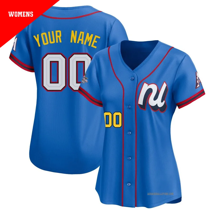 Women's Custom Arizona Diamondbacks ＃00 Blue Limited - National League 2025 All-Star Edition Jersey