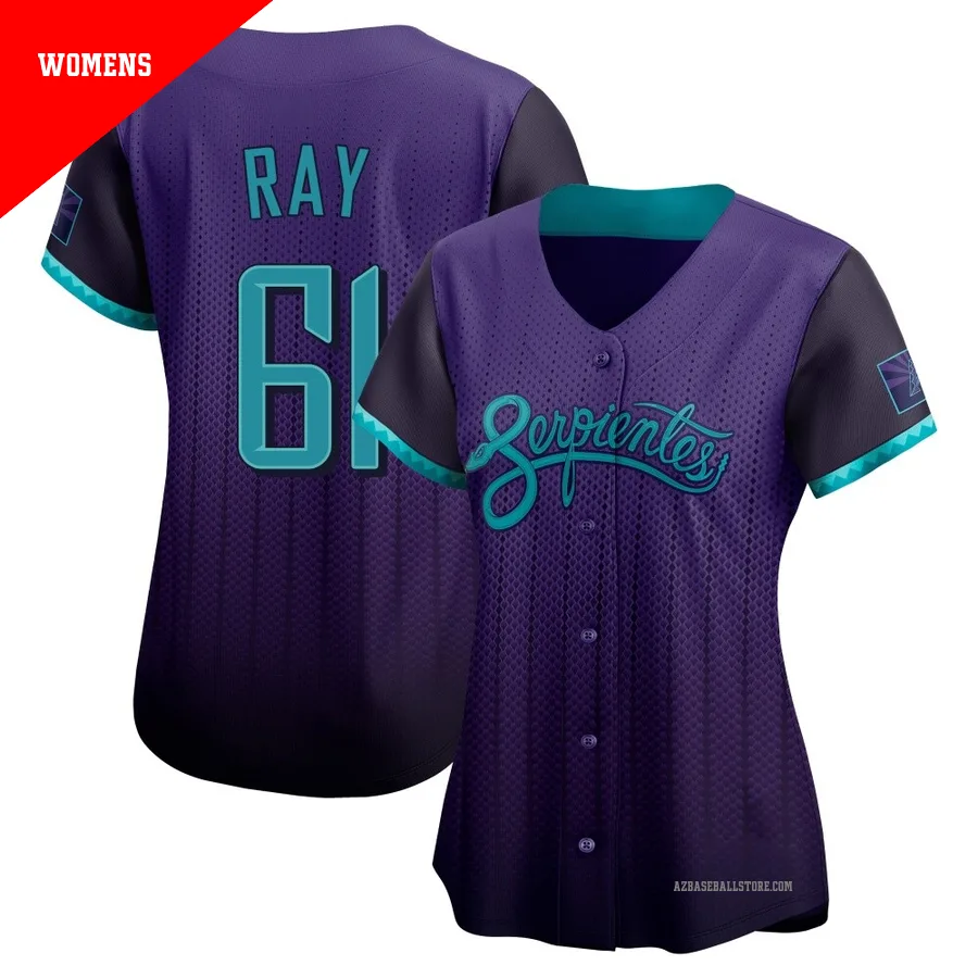 Women's Dylan Ray Arizona Diamondbacks ＃61 Purple Limited - 2025 City Connect Jersey