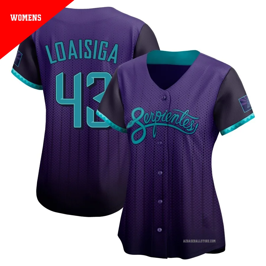 Women's Jonathan Loaisiga Arizona Diamondbacks ＃43 Purple Limited - 2025 City Connect Jersey