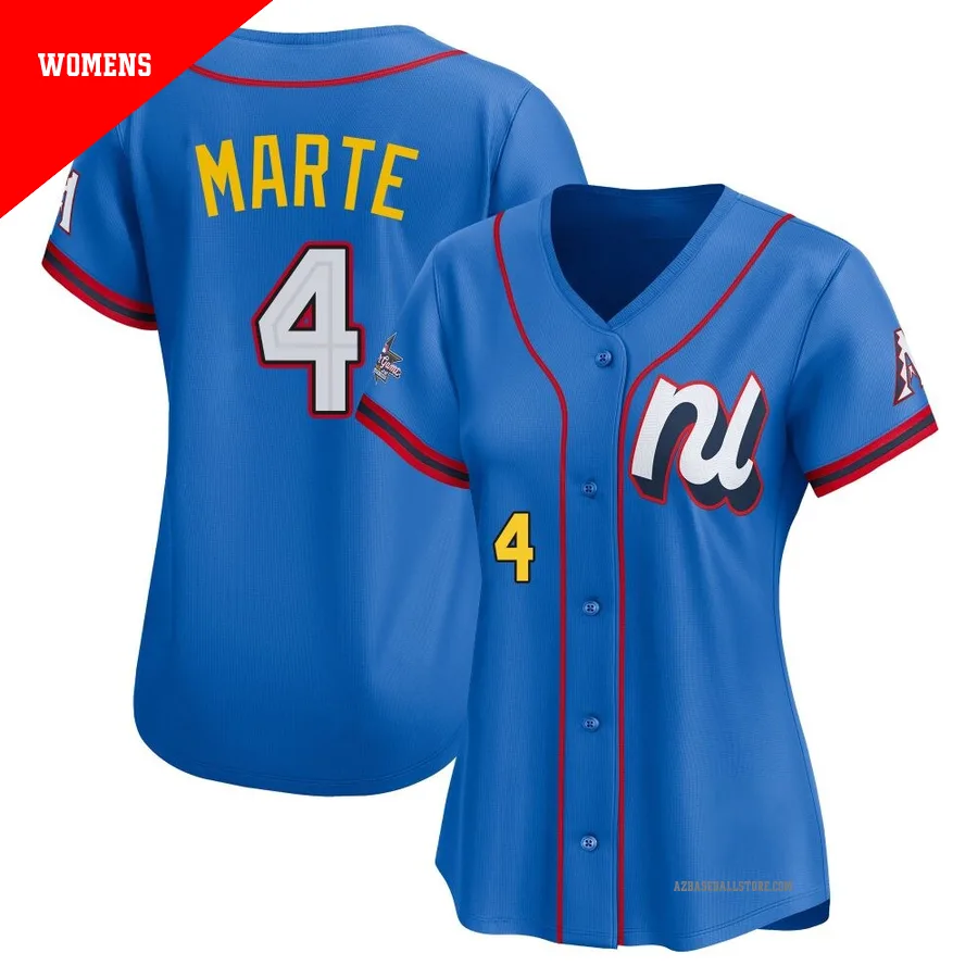 Women's Ketel Marte Arizona Diamondbacks ＃4 Blue Limited - National League 2025 All-Star Edition Jersey