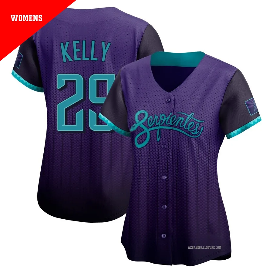 Women's Merrill Kelly Arizona Diamondbacks ＃29 Purple Limited - 2025 City Connect Jersey
