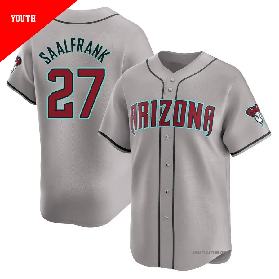 Youth Andrew Saalfrank Arizona Diamondbacks ＃27 Gray Limited - Away Jersey