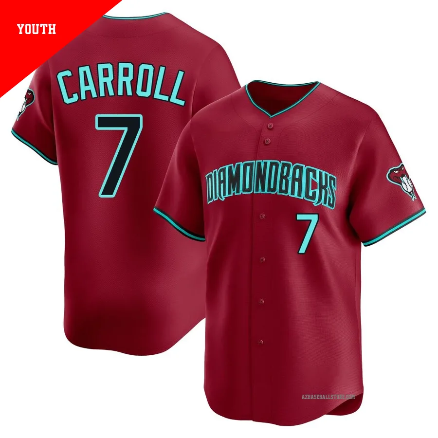 Youth Corbin Carroll Arizona Diamondbacks ＃7 Red Limited - Alternate Jersey