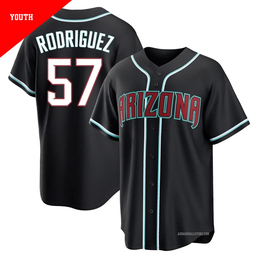 Youth Eduardo Rodriguez Arizona Diamondbacks ＃57 Black Replica - Fashion Out Jersey