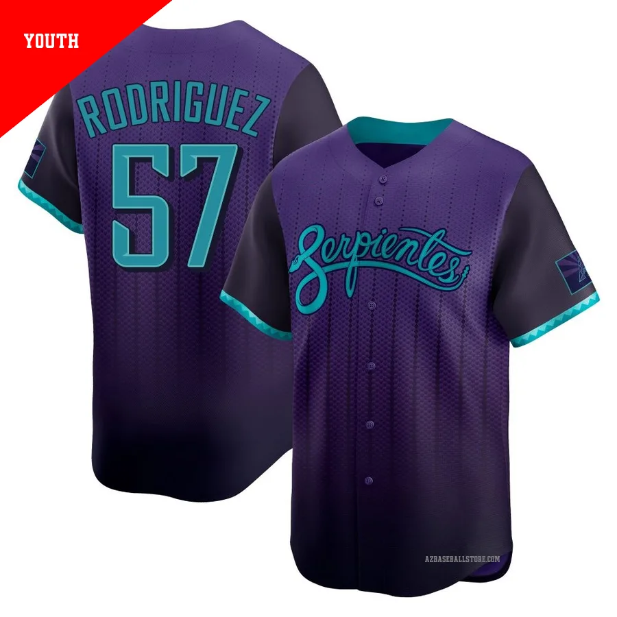 Youth Eduardo Rodriguez Arizona Diamondbacks ＃57 Purple Limited - 2025 City Connect Jersey