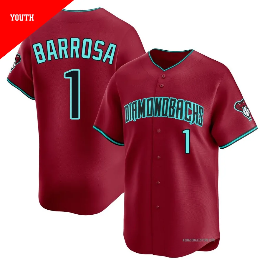 Youth Jorge Barrosa Arizona Diamondbacks ＃1 Red Limited - Alternate Jersey