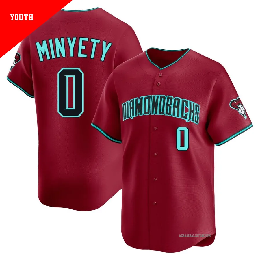 Youth Jorge Minyety Arizona Diamondbacks ＃0 Red Limited - Alternate Jersey