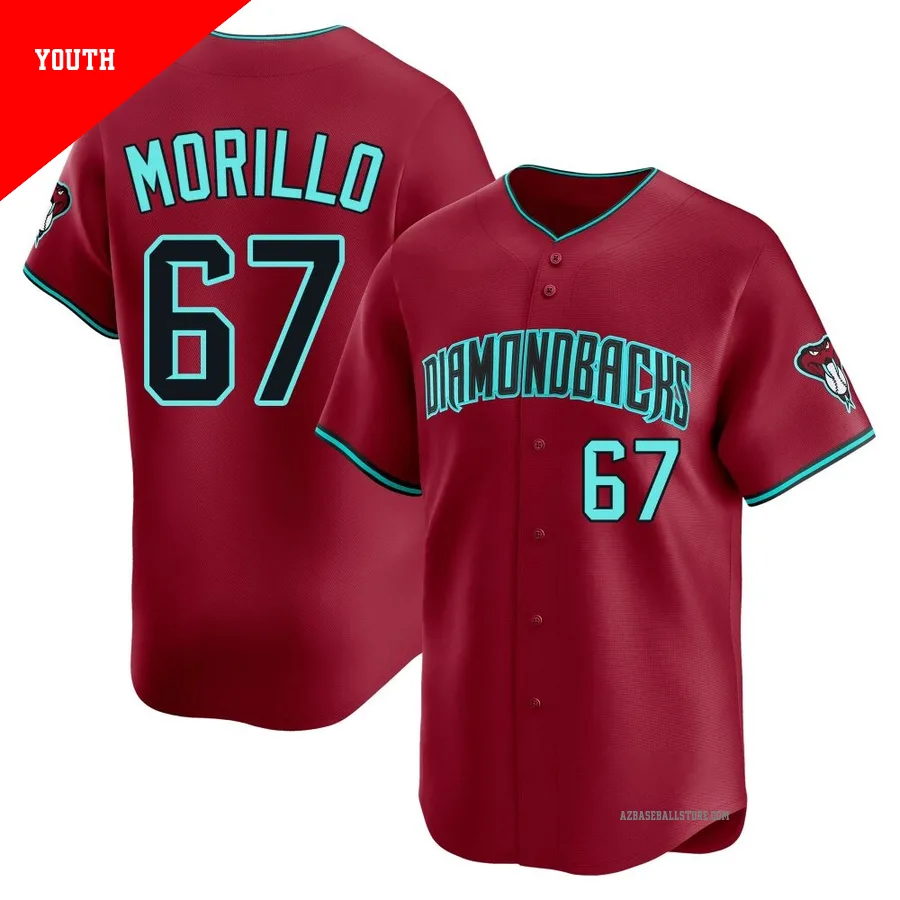 Youth Juan Morillo Arizona Diamondbacks ＃67 Red Limited - Alternate Jersey