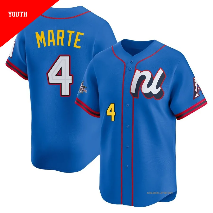 Youth Ketel Marte Arizona Diamondbacks ＃4 Blue Limited - National League 2025 All-Star Edition Jersey