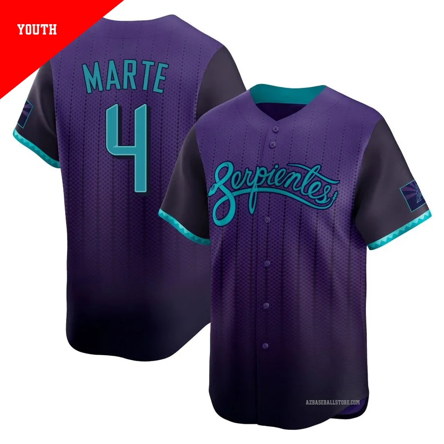 Youth Ketel Marte Arizona Diamondbacks ＃4 Purple Limited - 2025 City Connect Jersey