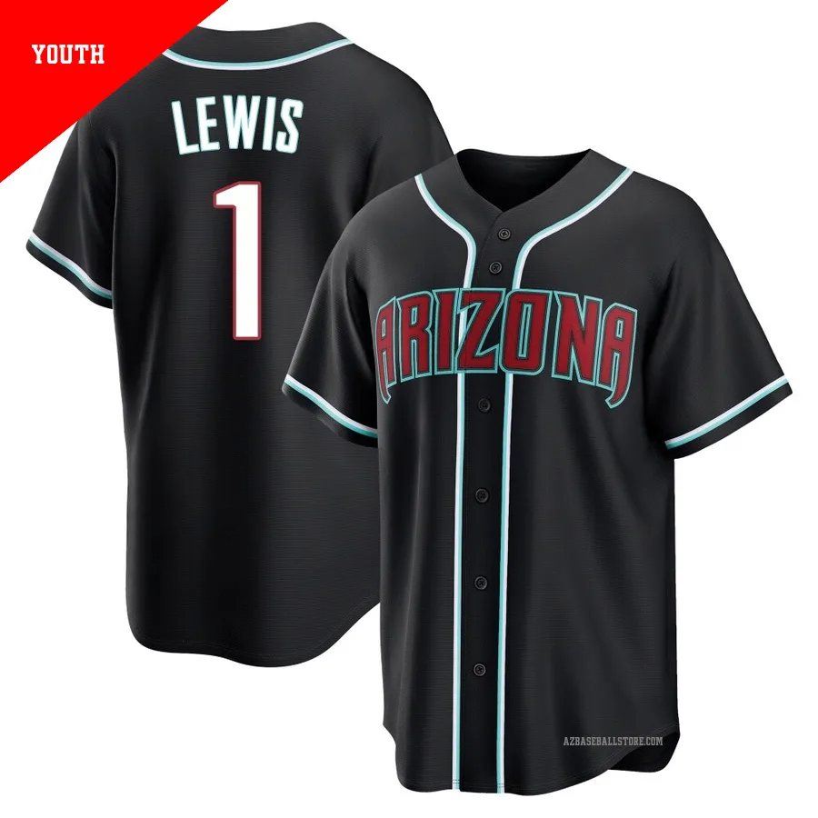 Youth Kyle Lewis Arizona Diamondbacks ＃1 Black Replica - Fashion Out Jersey