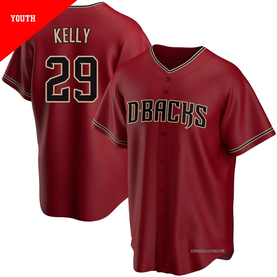 Youth Merrill Kelly Arizona Diamondbacks ＃29 Red Replica - Alternate Jersey