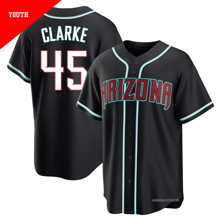 Youth Taylor Clarke Arizona Diamondbacks ＃45 Black Replica - Fashion Out Jersey