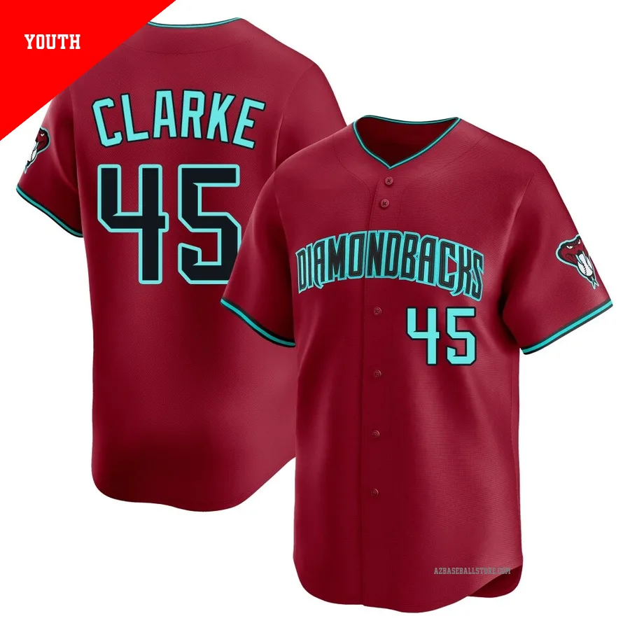 Youth Taylor Clarke Arizona Diamondbacks ＃45 Red Limited - Alternate Jersey