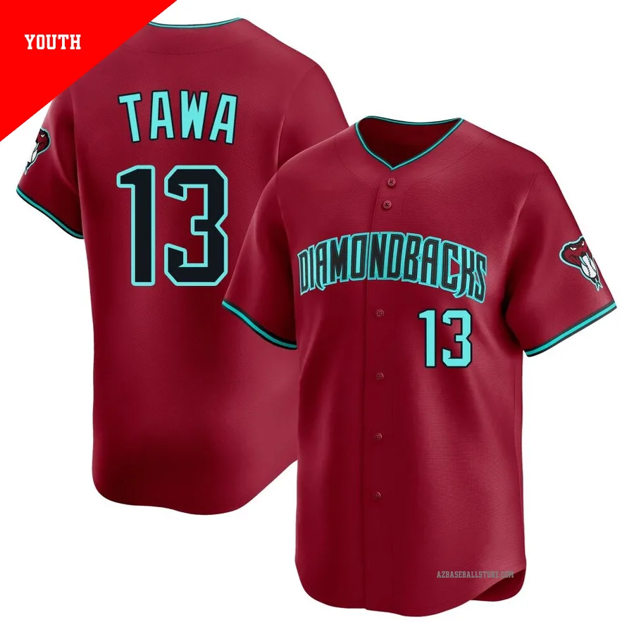 Youth Tim Tawa Arizona Diamondbacks ＃13 Red Limited - Alternate Jersey