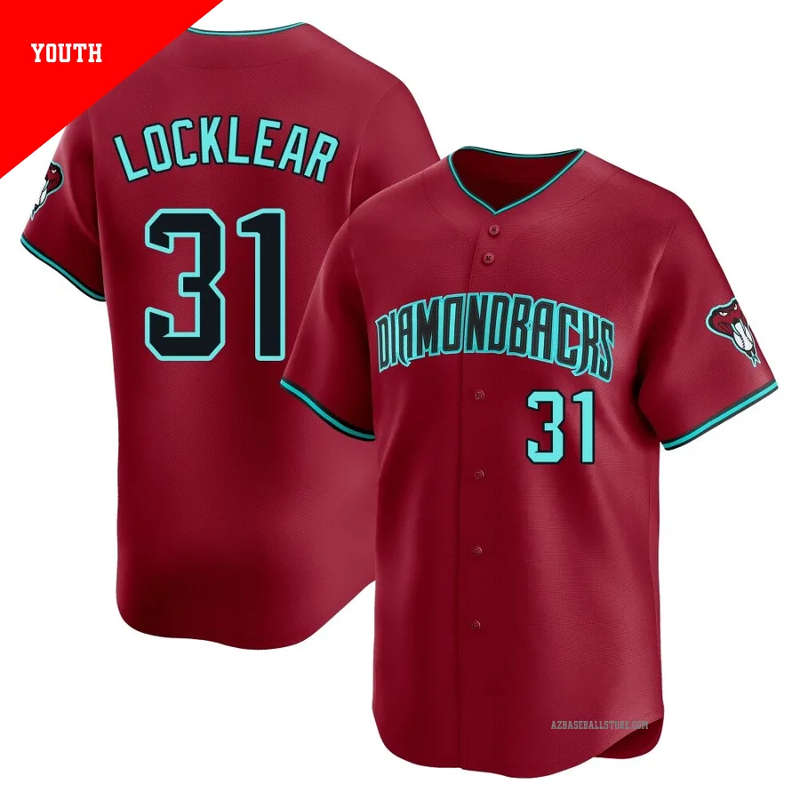 Youth Tyler Locklear Arizona Diamondbacks ＃31 Red Limited - Alternate Jersey